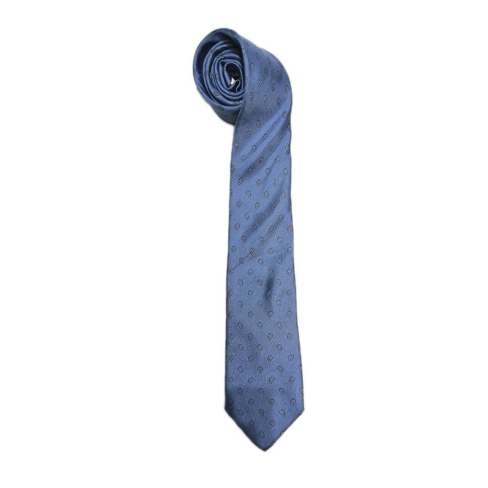 Vintage Men's Blue Tie John Henry 100% Silk
